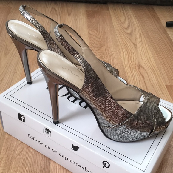 Like new! Caparros peep toe platform high heels 9B - Picture 6 of 10